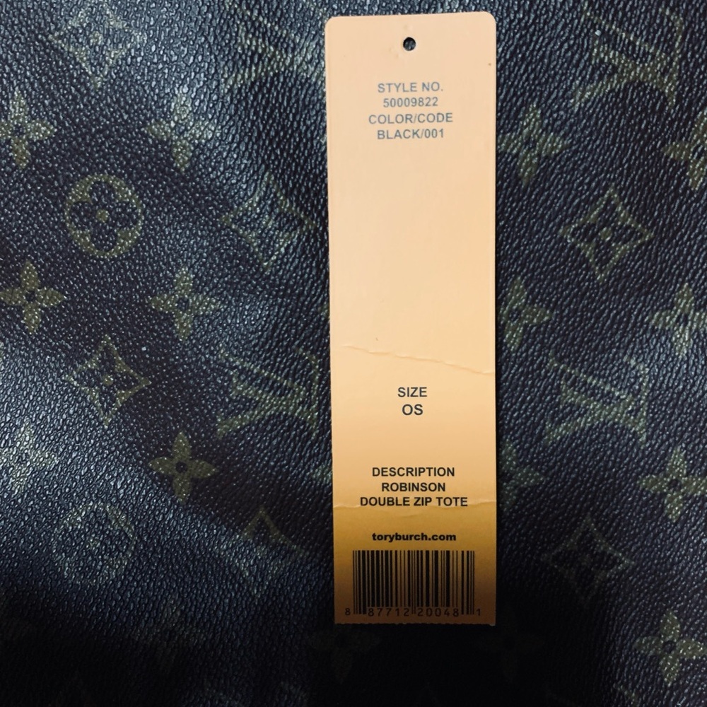 Tory Burch Black Robinson Double Zip Tote